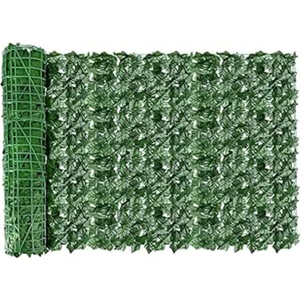 Lot of 1 Roll of Artificial Ivy Privacy Fence Screen - 240" x 40" - Faux Leaves/Privacy Fence - NEW