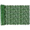 Image 1 : Lot of 1 Roll of Artificial Ivy Privacy Fence Screen - 240" x 40" - Faux Leaves/Privacy Fence - NEW