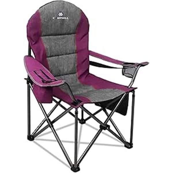 Lot of 1 Camphill C2 Folding Camping Chair - Purple & Grey - Brand New!