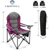 Image 2 : Lot of 1 Camphill C2 Folding Camping Chair - Purple & Grey - Brand New!