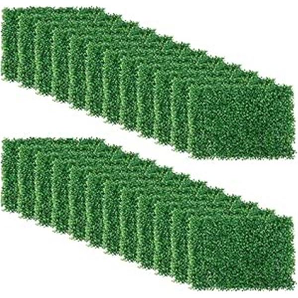 Lot of 1 Box of Artilife 24-Pack Artificial Boxwood Panels - Greenery Mats/Plant Panels - NEW!