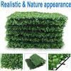 Image 5 : Lot of 1 Box of Artilife 24-Pack Artificial Boxwood Panels - Greenery Mats/Plant Panels - NEW!