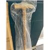 Image 3 : Lot of 1 Berry & Bird Lawn Coring Aerator Tool - 40 inch 4 Core Plug with Wooden Handle - New!