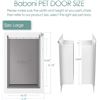 Image 7 : Lot of 1 Baboni Pet Door for Walls - For Pets up to 100lbs - Large Size - Open Box/New