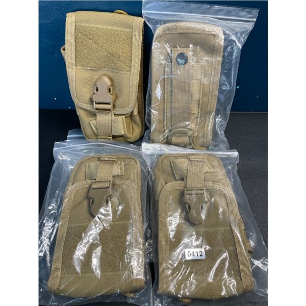 Lot of 4 Tactical Cell Phone Holder Pouches - Brand New