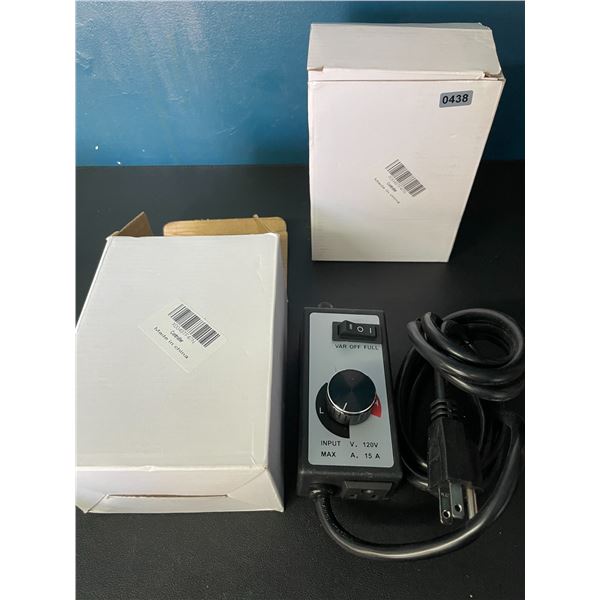 Lot of 2 Varable Fan Speed Controllers - Brand New