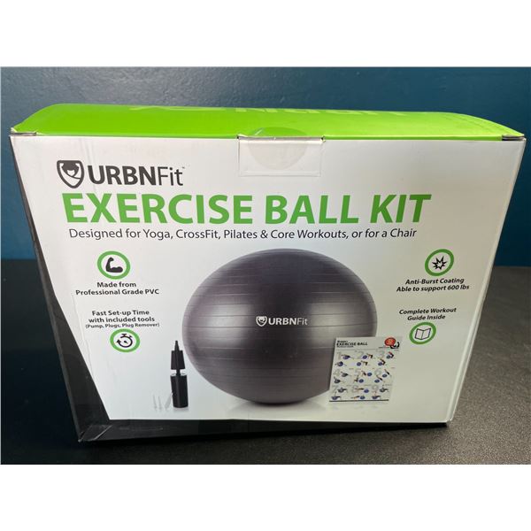 Lot of 2 URBNFit Exercise Ball Kit - Brand New Sealed
