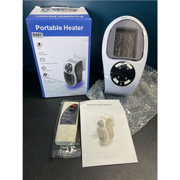 Lot of 1 Portable Plug-In 500W Personal Space Heater - Brand New!