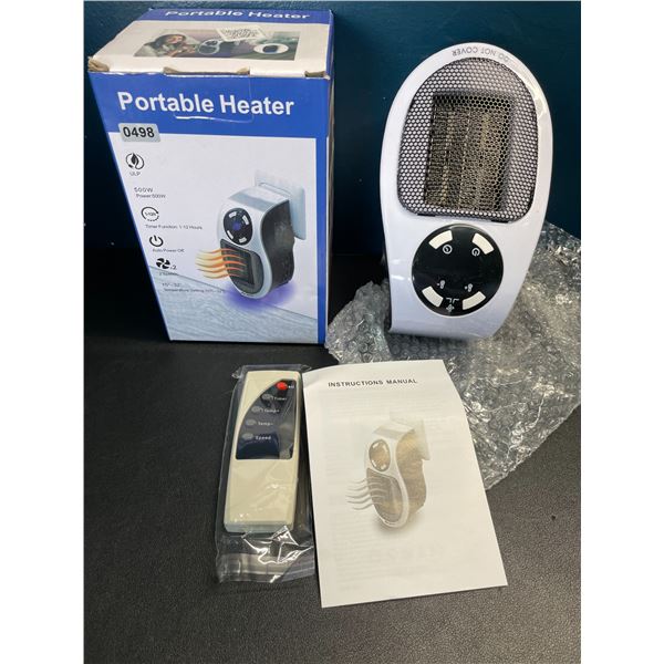 Lot of 1 Portable Plug-In 500W Personal Space Heater - Brand New!