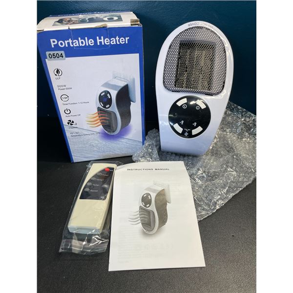 Lot of 1 Portable Plug-In 500W Personal Space Heater - Brand New!