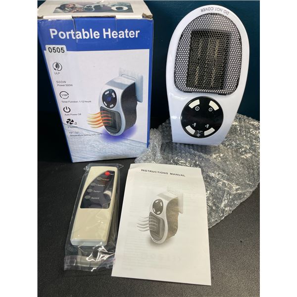 Lot of 1 Portable Plug-In 500W Personal Space Heater - Brand New!