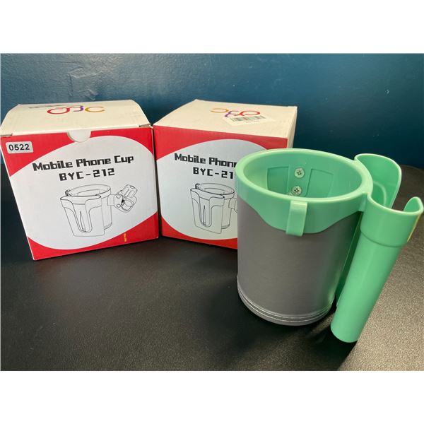 Lot of 2 Phone/Bottle/Key Holders for Bicycles/Scooters - Brand New