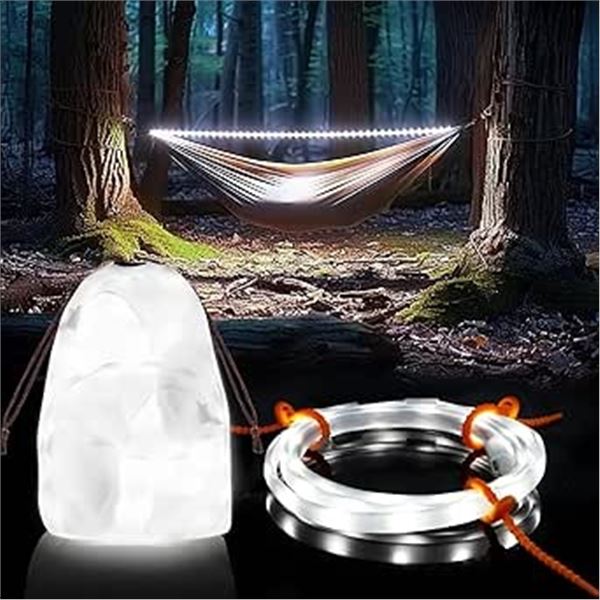 Lot of 2 Arrozon Outdoor Camping USB Tent Light Strip Kits/Lantern Light Kits - 5FT - Brand New!
