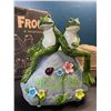 Image 2 : Lot of 1 Frog Solar Statue - Perfect for Lawns, Gardens, Pathways - 8 inch - Brand New