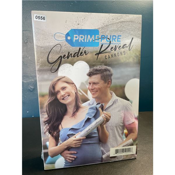 Lot of 1 Multi-Pack of PrimePure Gender Reveal Cannons - Choose Pink or Blue - Brand New! (4PCS)