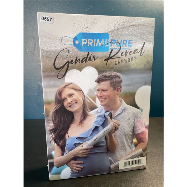Lot of 1 Multi-Pack of PrimePure Gender Reveal Cannons - Choose Pink or Blue - Brand New! (4PCS)