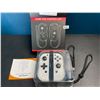 Image 2 : Lot of 1 Set of Joycons for Nintendo Switch - White Marble Design - Brand New!