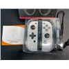 Image 3 : Lot of 1 Set of Joycons for Nintendo Switch - White Marble Design - Brand New!