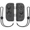Image 1 : Lot of 1 Set of Joycons for Nintendo Switch - Black Marble Design - Brand New!