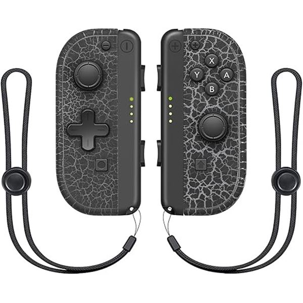 Lot of 1 Set of Joycons for Nintendo Switch - Black Marble Design - Brand New!