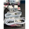 Image 2 : Lot of 4 Packs of Lightning Cords + Wall Block Chargers for Apple Devices - 2 Sets Each/8 Total -NEW
