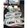 Image 2 : Lot of 4 Packs of Lightning Cords + Wall Block Chargers for Apple Devices - 2 Sets Each/8 Total -NEW