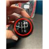 Image 3 : Lot of 4 Gear Shift Knobs/Boots for 5-Speed Cars - Black/Red - Brand New