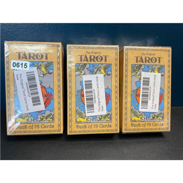 Lot of 3 Packs of Tarot Cards - New Sealed