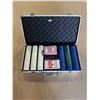 Image 1 : Lot of 1 Poker Chip/Card Playing Set with Hard Case - Used