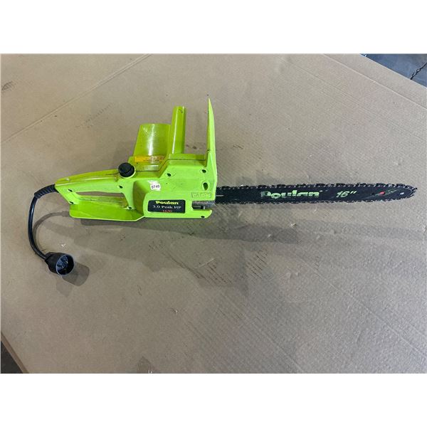 Lot of 1 Poulan Electric Chainsaw - Used - Tested/Works