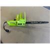 Image 1 : Lot of 1 Poulan Electric Chainsaw - Used - Tested/Works