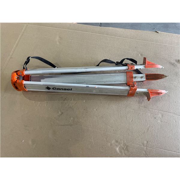 Lot of 1 Cansel Aluminum Surveying Tripod - Used