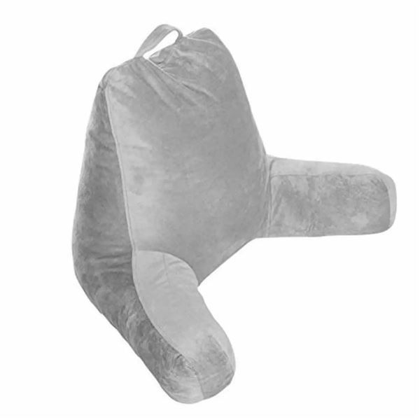 Lot of 1 Milliard Bedding Reading/Sitting Up Pillow - 24 x 16 inch - Grey - Brand New!