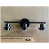 Image 1 : Lot of 1 Vanity Light Fixture - 3-Bulb - Black - New in Box