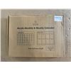 Image 1 : Lot of 1 Danoni Acrylic Monthly & Weekly Planning Board Set w/ Markers - Brand New