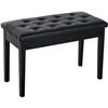 Image 1 : Lot of 1 Homcom 30-Inch Padded Storage Bench/Faux Leather Seat/Piano Style Bench - Brand New in Box!