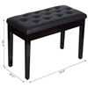 Image 3 : Lot of 1 Homcom 30-Inch Padded Storage Bench/Faux Leather Seat/Piano Style Bench - Brand New in Box!