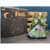 Image 1 : Lot of 1 Frog Solar Statue - Perfect for Lawns, Gardens, Pathways - 8 inch - Brand New