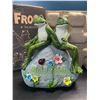 Image 2 : Lot of 1 Frog Solar Statue - Perfect for Lawns, Gardens, Pathways - 8 inch - Brand New