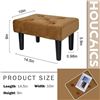Image 2 : Lot of Houcaics Foot Stools - 2 In Box - Brand New - 14.5 x 10 inch - Brown - Brand New in Box!