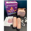 Image 2 : Lot of 1 Mini Karaoke Machine with Wireless Microphones - Brand New!