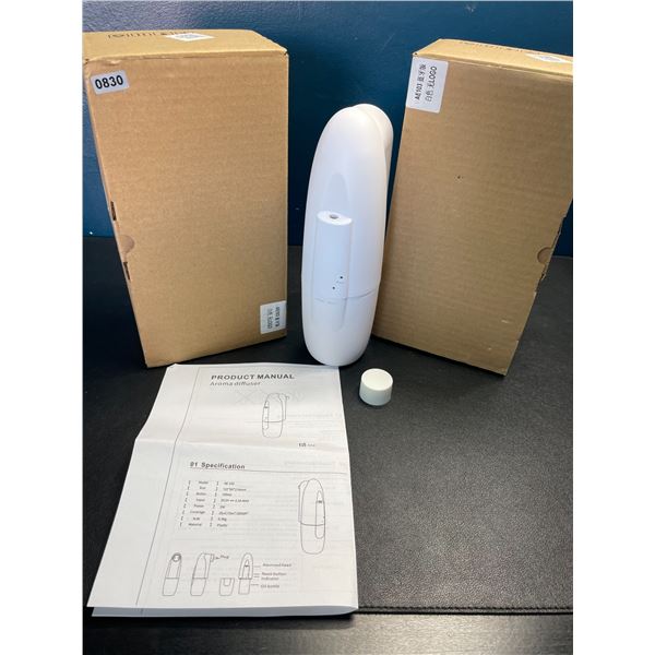 Lot of 2 Wall Plug-In Aromatherapy Diffusers/Humidifiers with App/Bluetooth Control - Brand New!