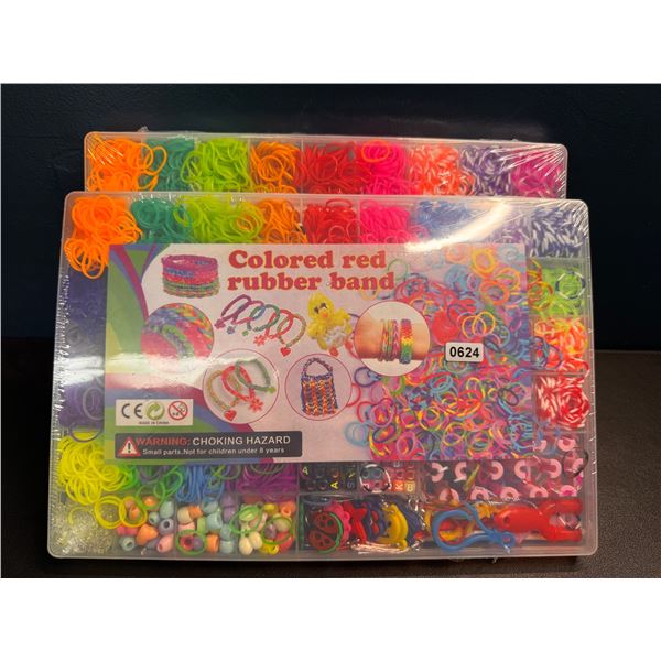 Lot of 2 DIY Crafts Rubberband Bracelet Kits - New