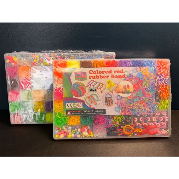Lot of 2 DIY Crafts Rubberband Bracelet Kits - New