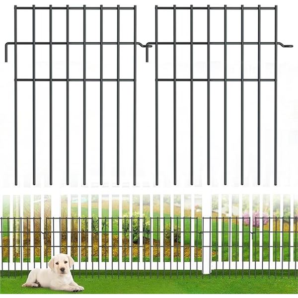 Lot of 1 Box of Animal Barrier Fence - 25 Pack - 27FT Animal Ground Stakes/Fencing for Gardens - New