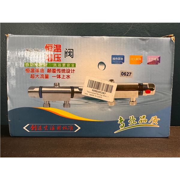 Lot of 1 Thermostatic Mixing Valve - Hot and Cold Water Blending Valve - New