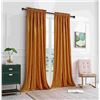 Image 1 : Lot of 1 Pack of Primrose Velvet Blackout Curtains - Set of 2 Panels - 84inch Length - New