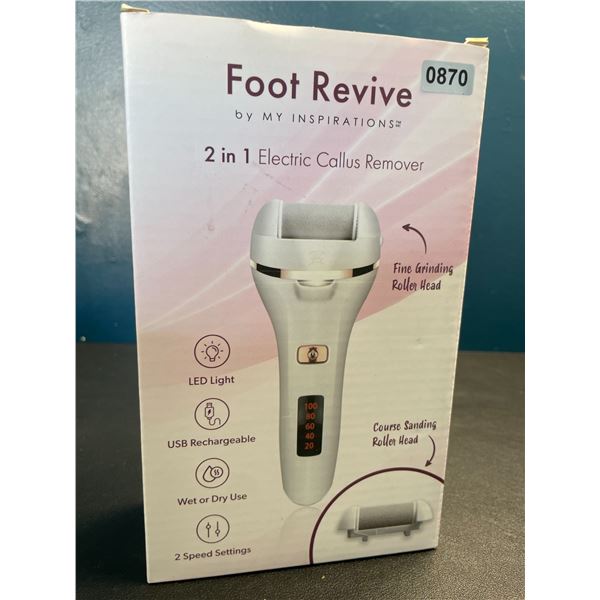 Lot of 1 Foot Revive 2-in-1 Electric Callus Remover - Brand New