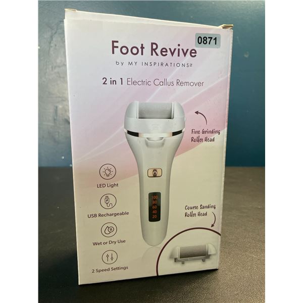 Lot of 1 Foot Revive 2-in-1 Electric Callus Remover - Brand New
