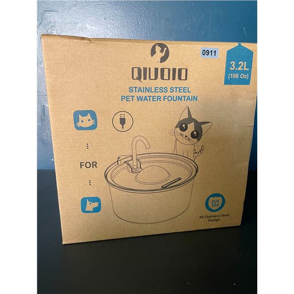 Lot of 1 Stainless Steel Pet Water Fountain/Automatic Pet Watering Fountain - Brand New